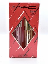 MAC Lipglass Air + Lipglass Blow Duo Sweet Stuff + Ginger Zinger New in Box picture
