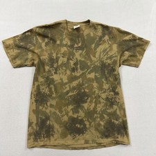 Anvil Shirt Mens Large Green Camouflage Tie Dye Authentic Pigment T-Shirt Tee picture