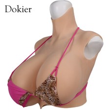 Dokier Big S Cup Fake Boobs Breast Tits Silicone Breast Forms For Crossdresser  picture