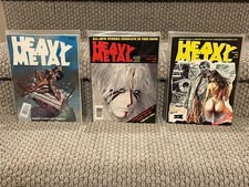 Heavy Metal Vintage Mags (3) As Shown picture