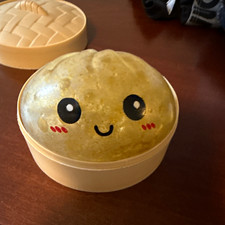 SUPER RARE Viral Gold Glitter Shimmering Mystery Squishy Dumpling picture