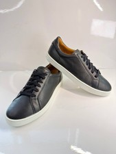 Magnanni Men’s Black Leather Sneakers – Made in Portugal – EU 41.5 / US 8.5 picture
