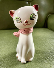 Vintage 1958 Holt Howard Cozy Kitten Salt Pepper Shaker Winking Eye Noisemaker picture
