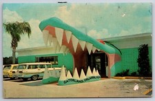 Orlando FL~Owen Godwin's Gatorland~Open Mouth Alligator Jaw Entrance~1950s Cars picture