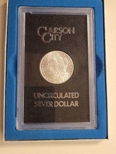 1884 CC Morgan Silver Dollar Uncirculated Carson City Coin $1 GSA Holder and Box picture