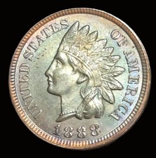 1888 Indian Head Cent - SOLID MS++ SUPER GEM -  picture