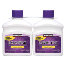 Laxative Polyethylene Glycol - Kirkland Signature LaxaClear 100 Doses VS MiraLAX picture
