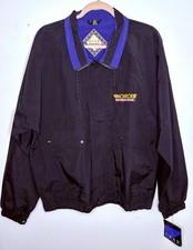 Vintage 1980s Monroe Shocks Black midweight 80s Zipup Jacket picture