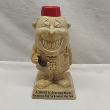 R&W Russ Berries 1971 Alimony Is Screwing Figurine Vintage Funny Wisdom Gag Gift picture