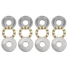 4sets F8-22M Miniature Thrust Ball Bearings Chrome Steel with Washers picture