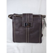TIGNANELLO Fab Function Soft Leather Crossbody Bag Purse Brown New T84210 picture