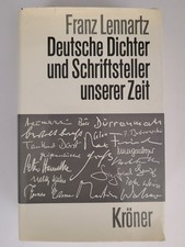 Deutsche Dichter und Schriftsteller unserer Zeit - Franz Lennartz 1969 Hardcover picture