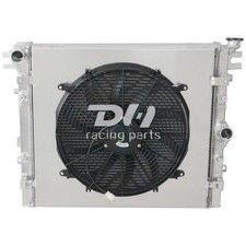 Aluminum 3 Row Radiator+Shroud+Fan Fit 2007-2015 Jeep Wrangler JK 3.6L 3.8L V8 picture