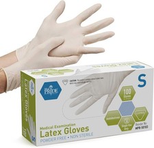 MED PRIDE Latex Exam Gloves Powder-Free Disposable Medical PPE | 200ct picture