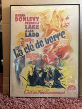 Original 1948 French The Glass Key Movie Poster 23.5x32 Veronica Lake MINT picture