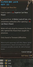 150x Superior Lair Key Diablo 4 Season 15 S15 picture