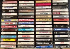 Vintage Cassette Tape Lot of 60 Country Rock Johnny Cash Dolly Parton More picture