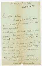 1901 Handwritten Genealogy Letter Sutherland–Byrnes Family NY MA Signed EC Hawks picture
