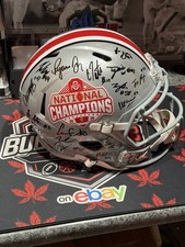 2024-2025 Ohio State Buckeyes National Champions Team Signed Full Rep Helmet picture
