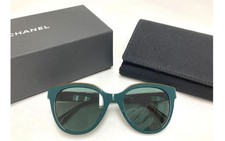 CHANEL 5414-A Sun Green Lens Italy Authentic Women Full-Rim Designer picture