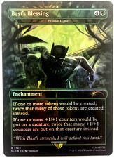MTG Bast's Blessing - Primal Vigor RAINBOW FOIL Secret Lair Drop 1749 NM picture