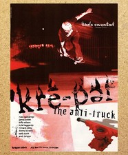 Kreper Skateboard Anti Truck Chris Swanson - Vintage Print Ad Ephemera Art 2002 picture