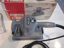 VINTAGE 2001 VERY CLEAN PORTER CABLE FINISHING SANDER MODEL 505 W/ BOX & MANUAL picture