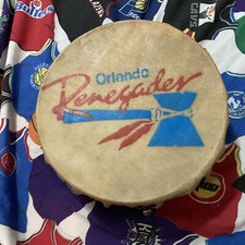 Vintage Orlando Renegades (USFL - 1985) Stadium Drum.  One Of A Kind, Rare Item picture