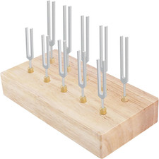 Wooden Tuning Fork Holder - Holds Up to 10 Tuning Forks for Convenient Storage picture