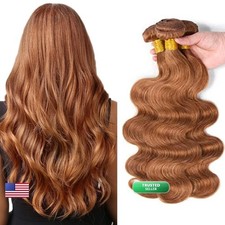 Aikebi Human Hair Bundles 20 22 24in Body Wave Dark Brown 30pcs Brazilian picture