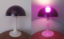 Vintage Gilbert Softlite PURPLE MUSHROOM TABLE LAMP Mid-Century Modern Plastic picture