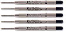 5 - MONTEVERDE Ballpoint Parker Style GEL Pen Refill - BROAD / BOLD - BLACK picture