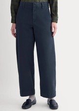 Everlane Cotton Twill Chino Pants Women's Size 0 in Navy Blue New With Tags picture