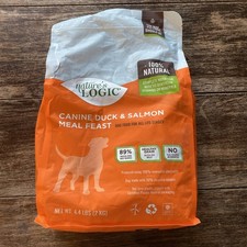 Nature's Logic Canine Duck salmon  Meal Feast 4.4 lb 100 Natural Fast Shipping picture