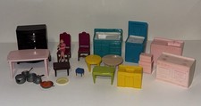 VTG MPC & More Dollhouse Furniture Lot Miniatures Replacements Collectibles picture