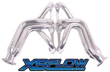 1955-57 SB Chevy 55-82 Corvette Headers Mid Length Tri-5 Vette Ceramic Coated picture