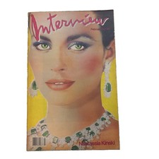 Andy Warhol Interview Magazine Natasha Kinski Feb 1983 Pop Art Cover Excellent picture