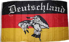 3x5 ft Deutschland Deutsch Eagle Germany Flag Rough Tex Knitted 3'x5' Banner  picture