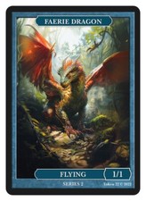 Faerie Dragon 1/1 Flying  Givememana Tokens Series 2  Magic the Gathering MTG picture