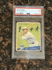1934 Goudey Frank Frisch #13 Baseball Card PSA 1 picture