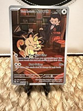 Team Rocket's Meowth 203/182 Sv10: Destined Rivals Holo Near Mint Condition picture