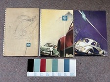 Volkswagen VW Beetle Brochures x3 , Colour chart and price list OVAL picture