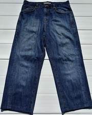 Y2K Rocawear Jeans Mens 36x34 Baggy Hip Hop Blue Denim 2000s Streetwear picture