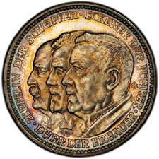 GERMANY Zeppelin Eckener & Dürr 1929 silver Medal / Kaiser-511 / PCGS SP-66 picture