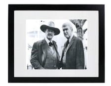 JOHN WAYNE & JAMES STEWART Movie The Shootist Matted & Framed Picture Photo picture