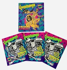 Vintage R.L Stine Goosebumps Happiness Express 3-Ring Binder + 3 Folders *Rare picture
