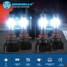 4/6/8-sides 9006 9005 LED Headlights for 1999-2006 Chevy Silverado 1500 2500HD picture