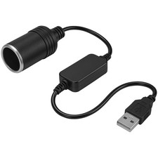 Portable USB to 12V Cigarette Lighter Adapter for Car RV Motorcycle Boat For Car picture