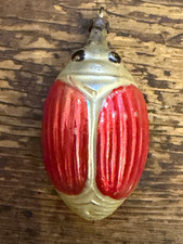 Vintage Antique German 1920's Mercury Glass Beetle/Scarab 2.75
