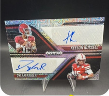  2025 Panini Prizm Black Keelon Russell/ Dylan Raiola dual auto Mojo /25 Clean🔥 picture